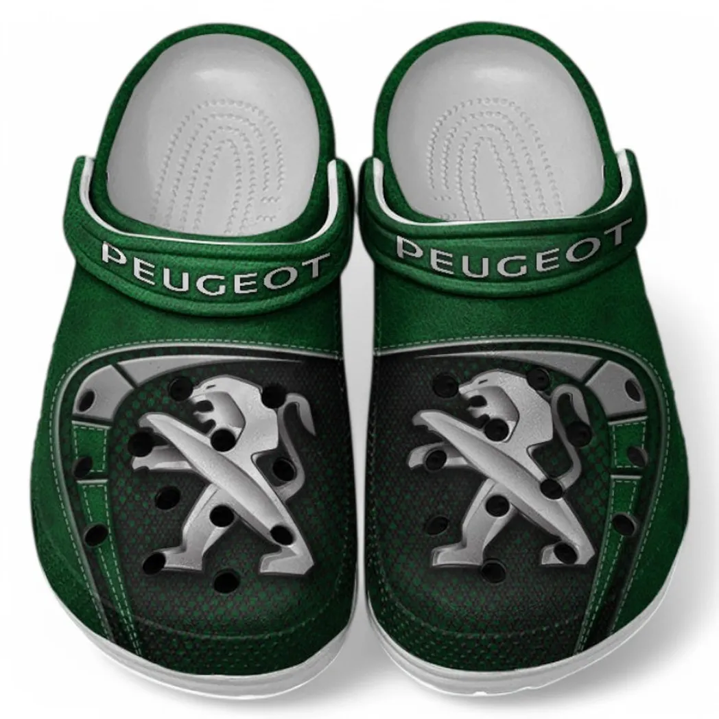 Peugeot Crocs Sandals For Men Women, Gift For Peugeot Fan CAR177031425620 - Green