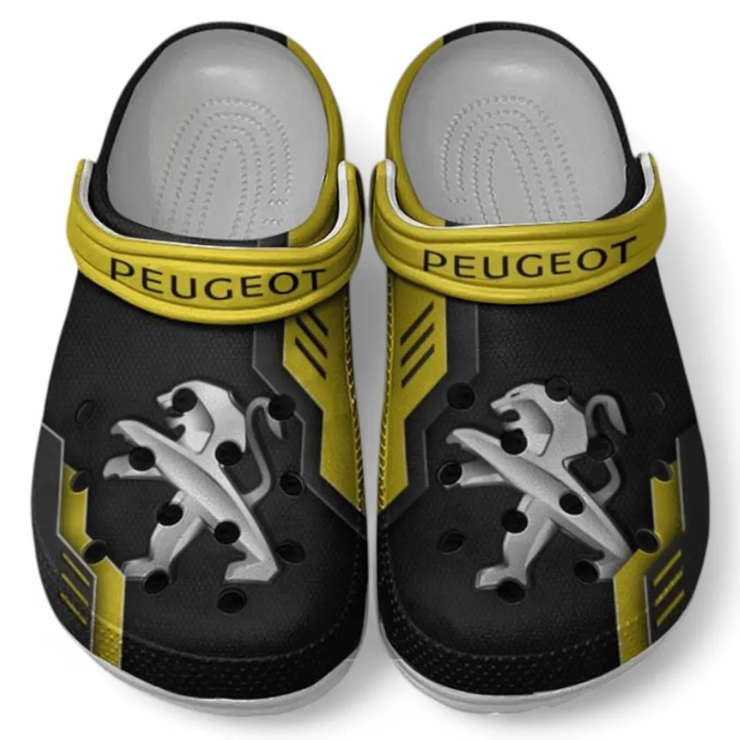 Peugeot Crocs Shoes, Clogs Men Women, Gift For Peugeot Fan CAR185031525280 - Yellow