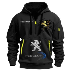 peugeot half zip hoodie car113021425789 best gift for him husband boyfriend black zwt9n