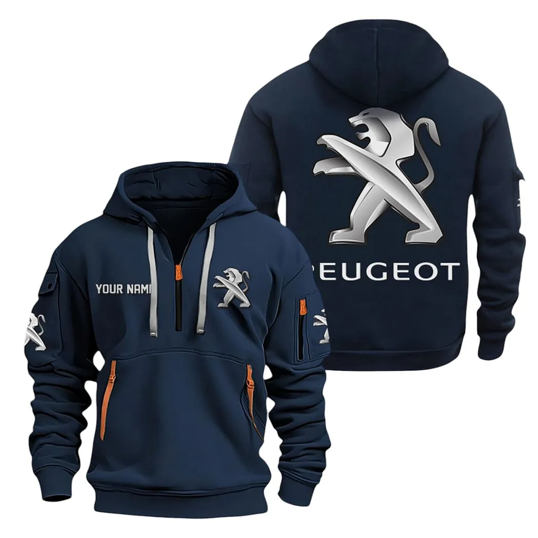 peugeot half zip hoodie for men gift for peugeot lovers car20022125714 navy 4naho