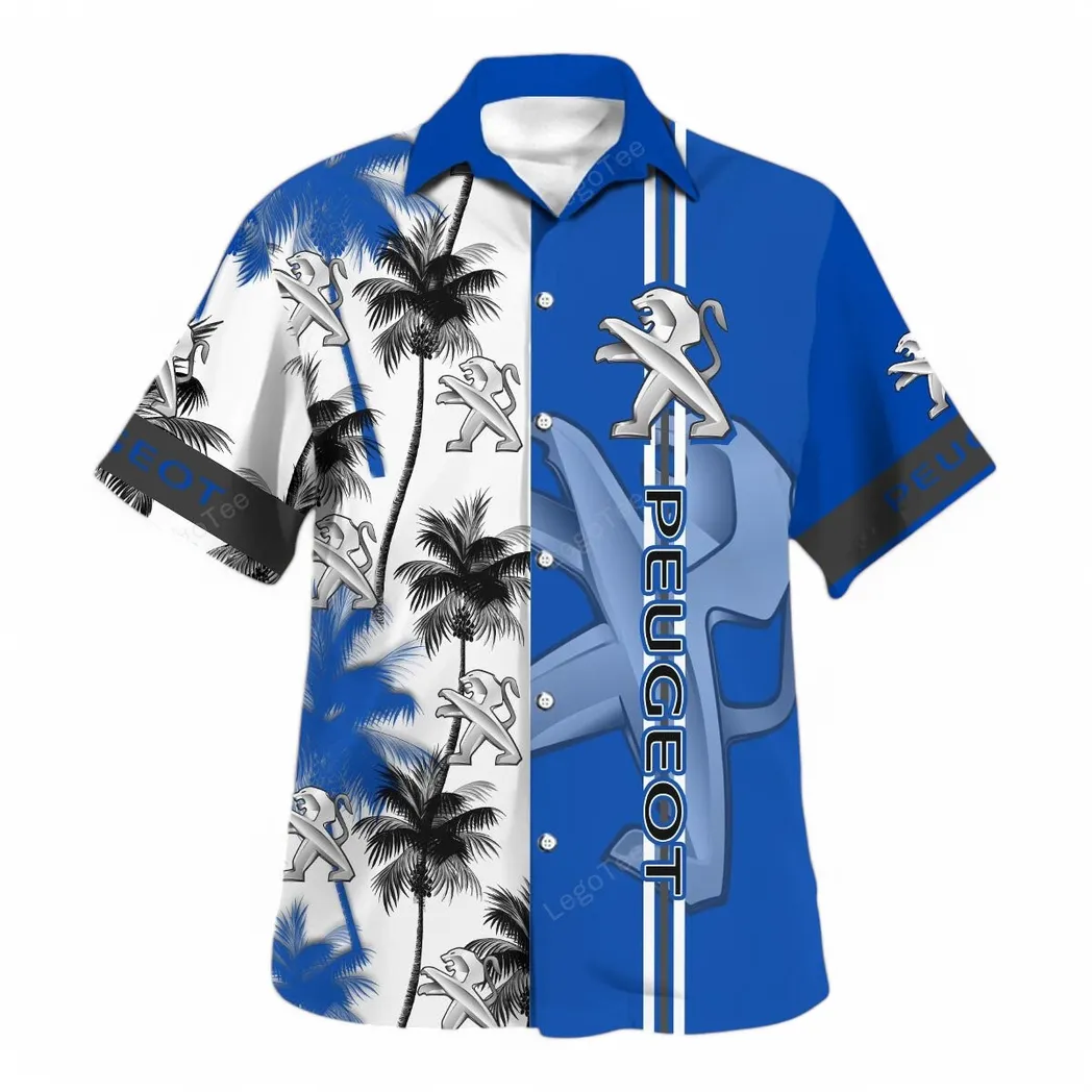 peugeot hawaiian shirt for men gift for peugeot lovers gift for him husband boyfriend car143021125063