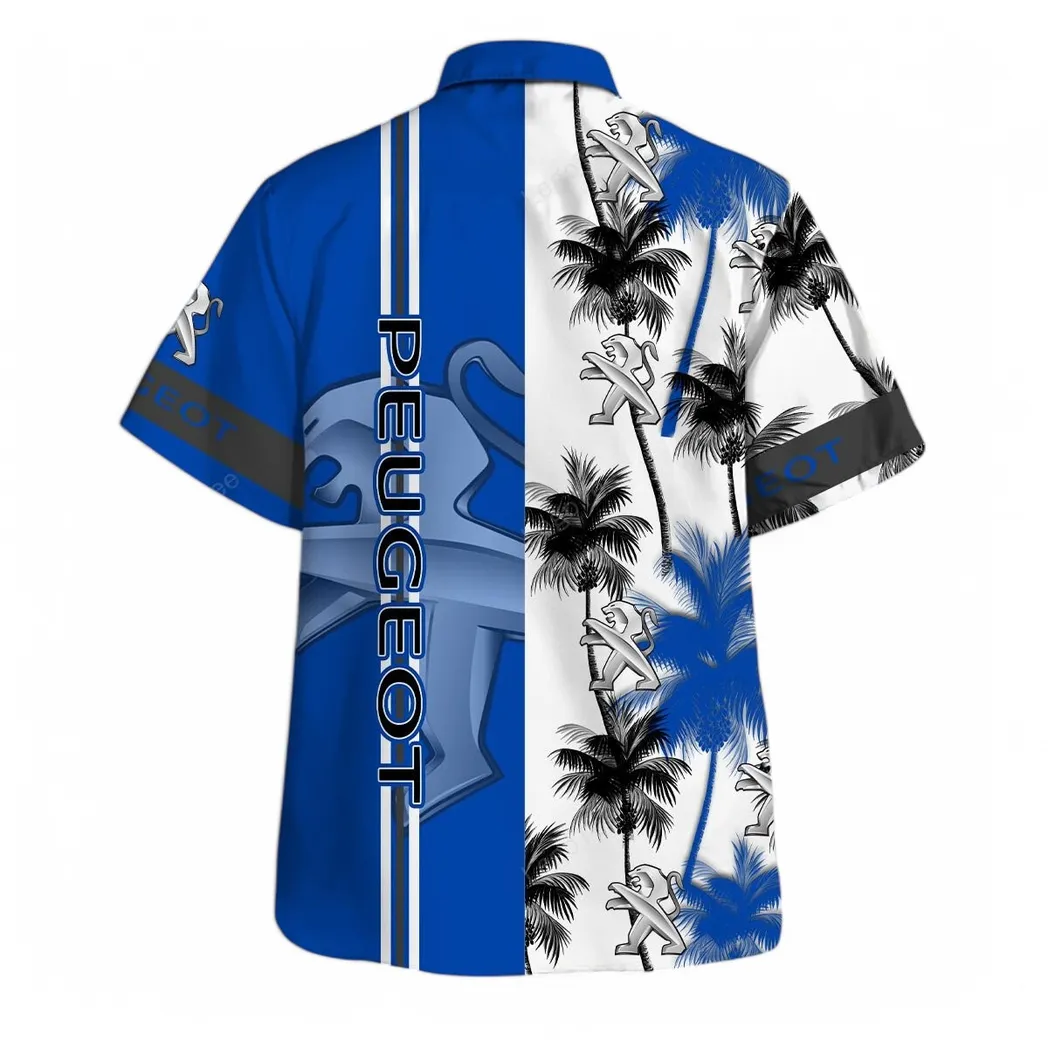peugeot hawaiian shirt for men gift for peugeot lovers gift for him husband boyfriend car143021125063