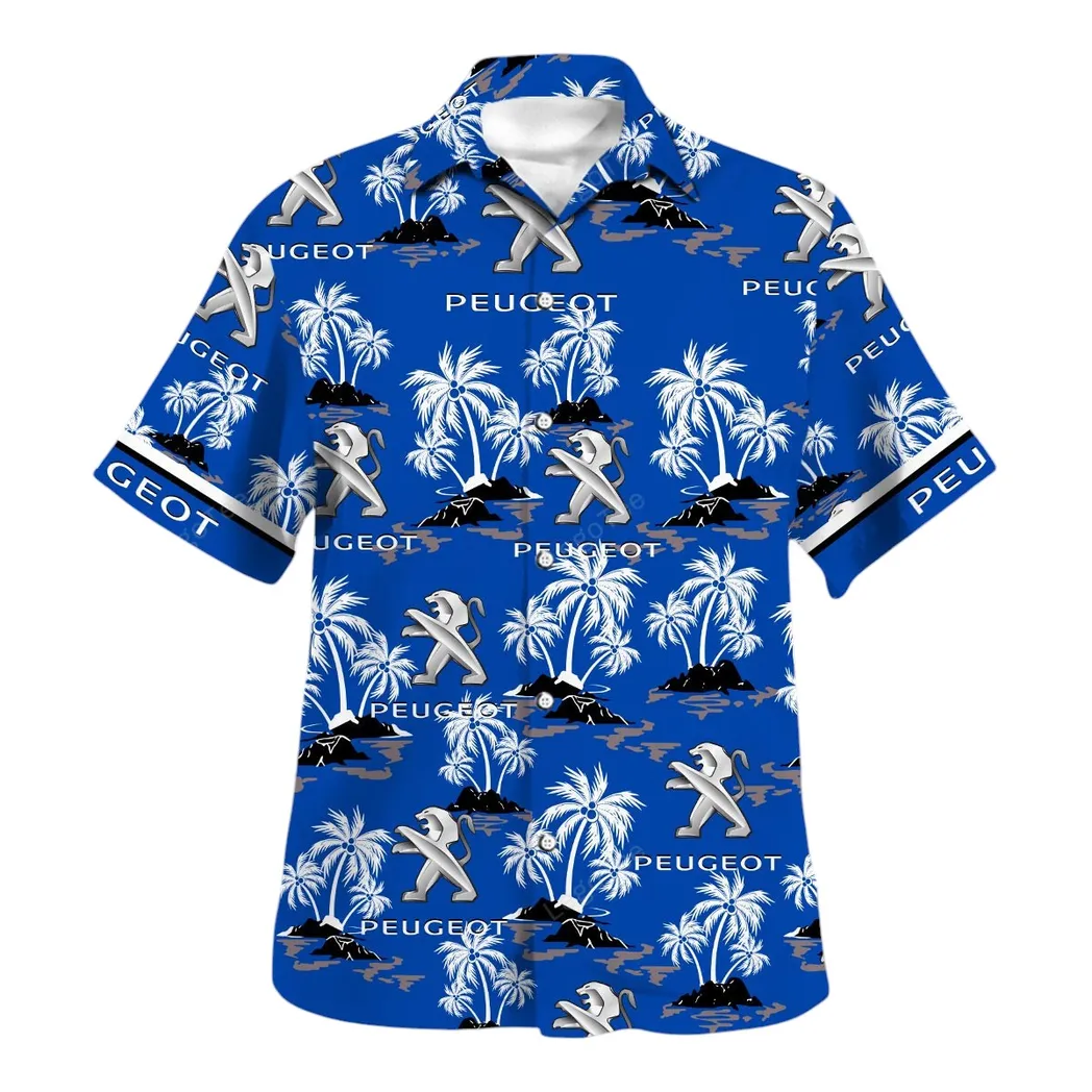 peugeot hawaiian shirt set for men gift for peugeot lovers gift for him husband boyfriend car144021125472 1 pamsd
