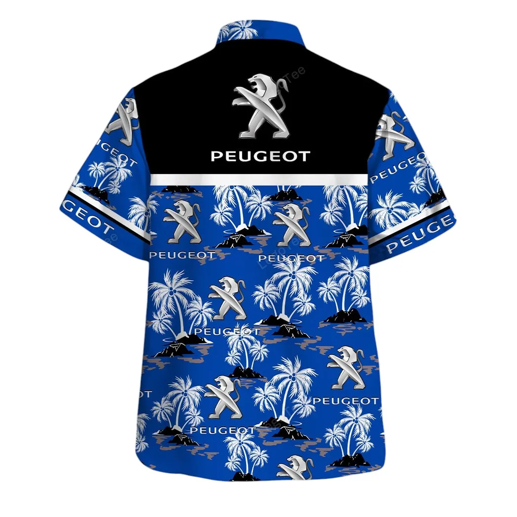 peugeot hawaiian shirt set for men gift for peugeot lovers gift for him husband boyfriend car144021125472 1 wihjg