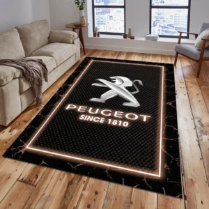 Peugeot Rug, All Over Print Carpet For Peugeot Lovers CAR5202192564 - Brown