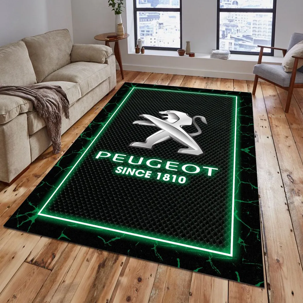 peugeot rug gift for peugeot lovers gift for him husband boyfriend car5202192564 green qdic5