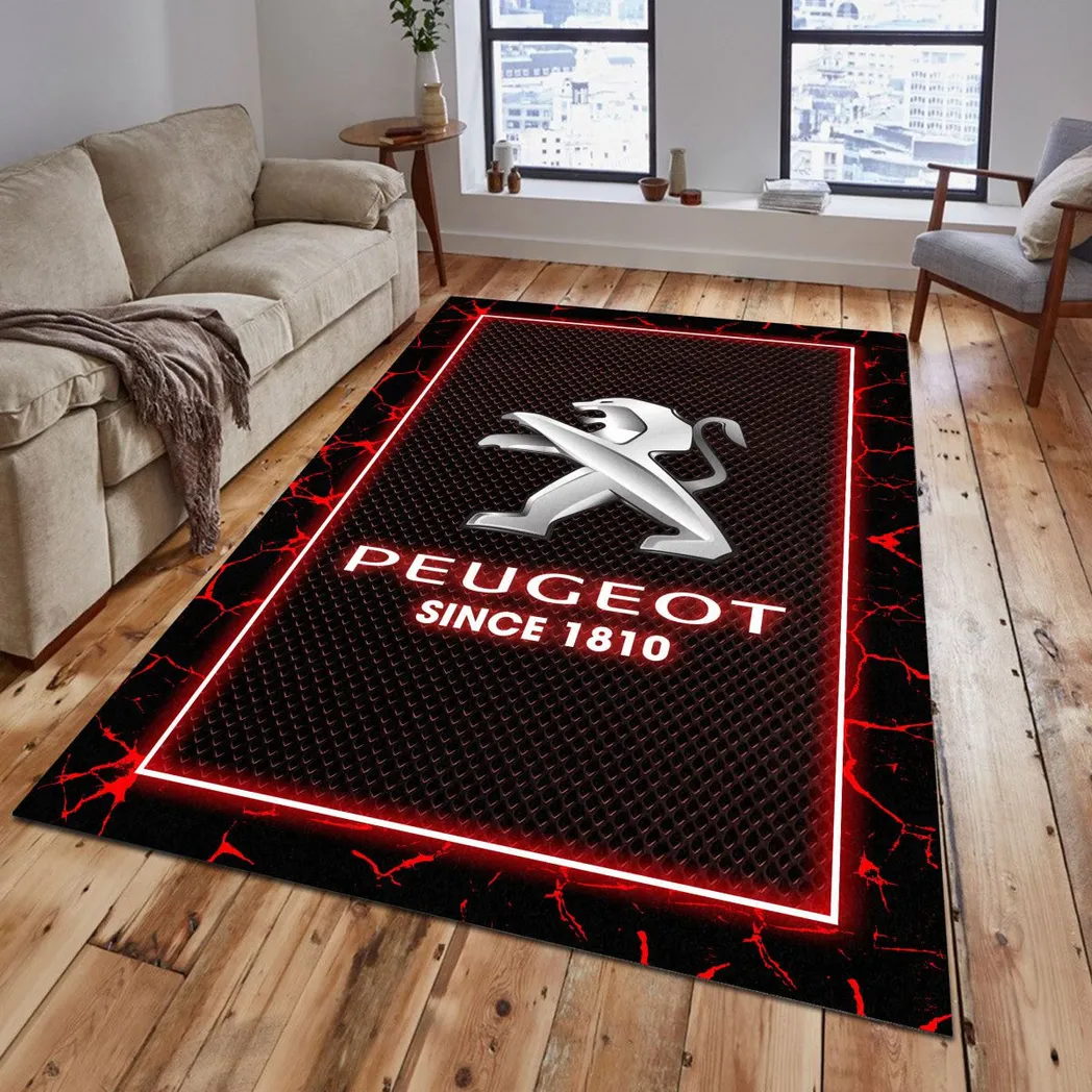 peugeot rug gift for peugeot lovers gift for him husband boyfriend car5202192564 red yg4cg