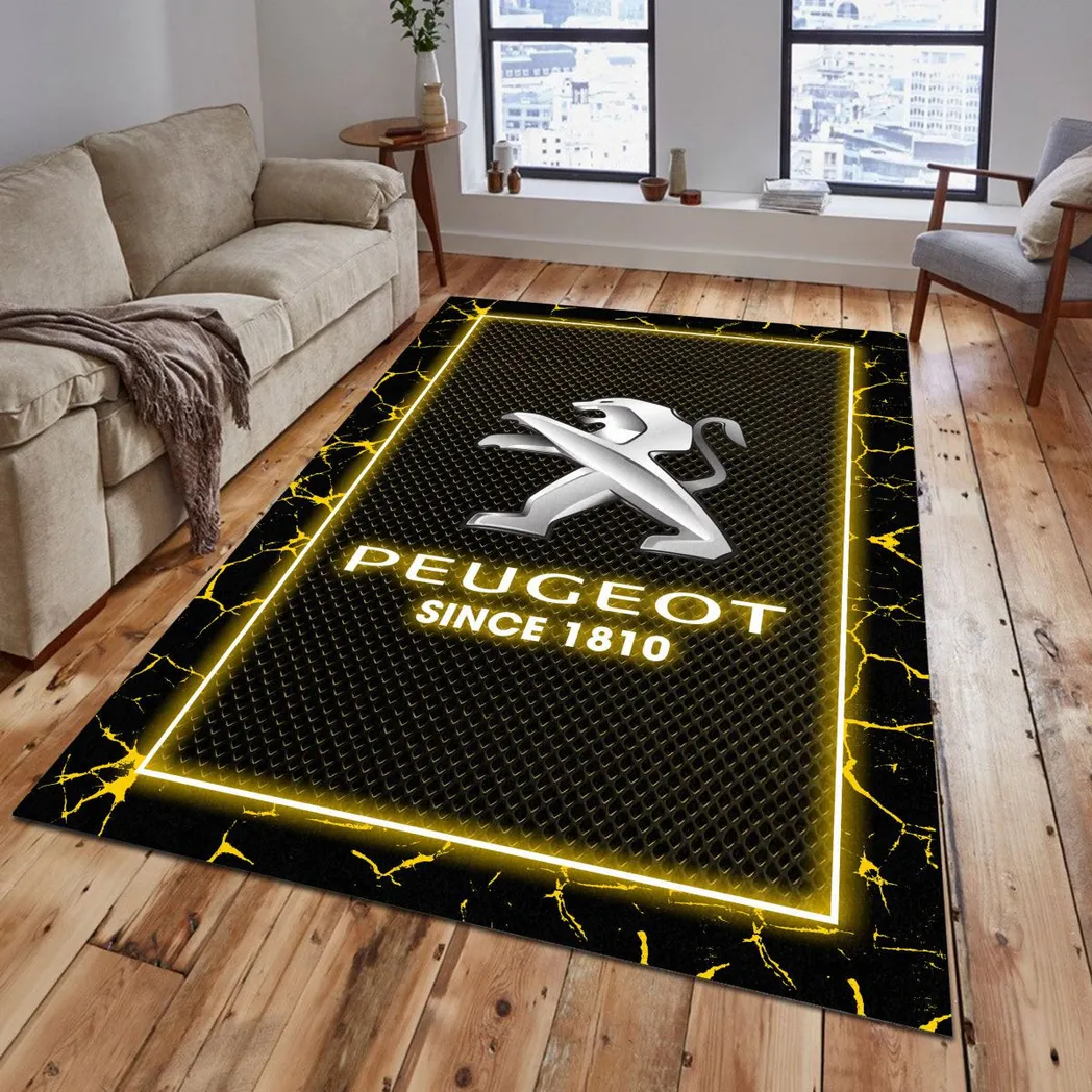 peugeot rug gift for peugeot lovers gift for him husband boyfriend car5202192564 yellow 4aufp
