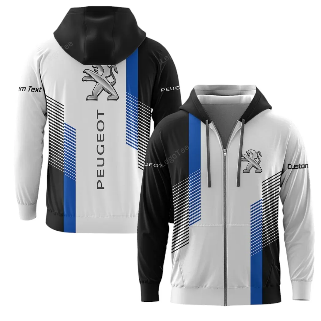 peugeot zipper hoodie gift for peugeot lovers gift for him husband boyfriend car10703122558 kye6i
