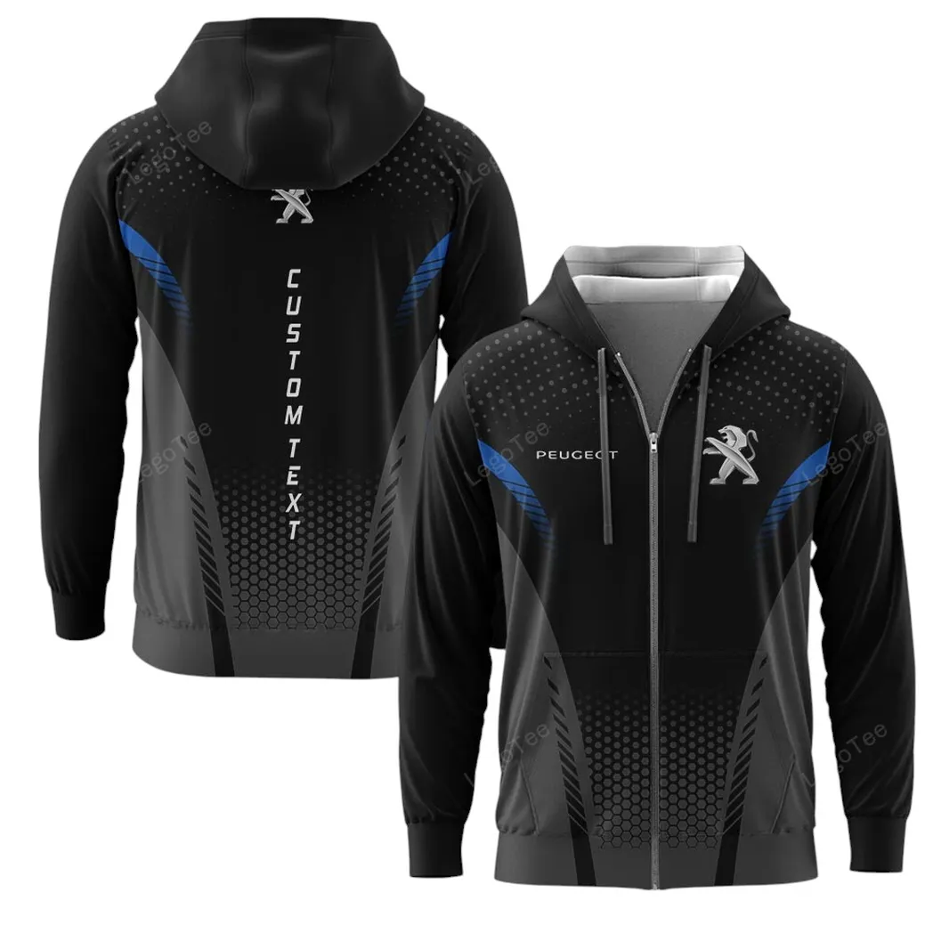 Peugeot Zipper Hoodie, Gift For Peugeot Lovers, Gift For Him, Husband, Boyfriend CAR10803122558