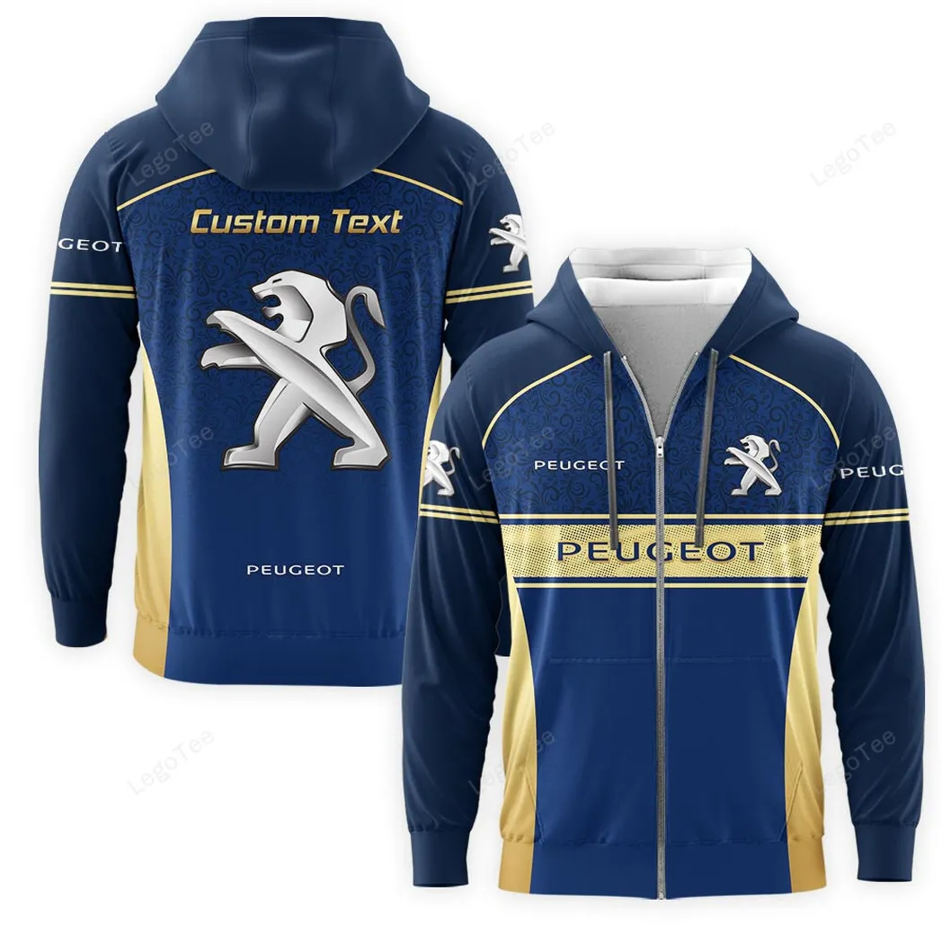 Peugeot Zipper Hoodie, Gift For Peugeot Lovers, Gift For Him, Husband, Boyfriend CAR137021325911-6