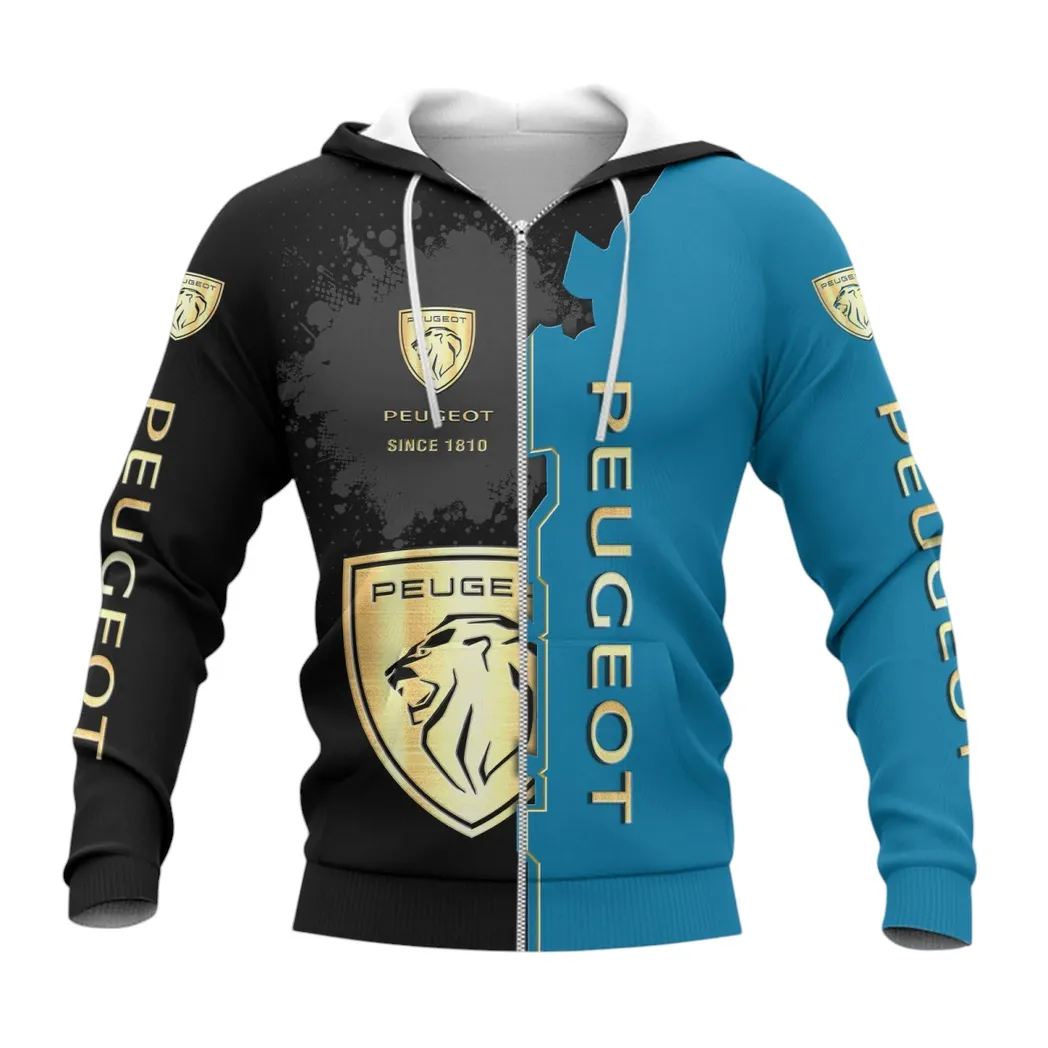 peugeot zipper hoodie gift for peugeot lovers gift for him husband boyfriend car44021725071 3 11qhy