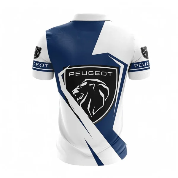 peugeot zipper polo shirt for men gift for peugeot fan car68022125912 qidcj