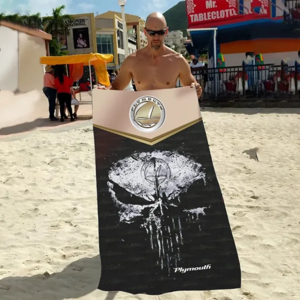 plymouth beach towel gift for plymouth lovers gift for him husband boyfriend car17302252551 8m5yc