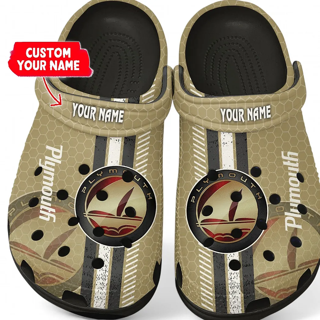 plymouth crocs shoes gift for plymouth lovers birthday gift for husband boyfriend car82022025642 black fclag