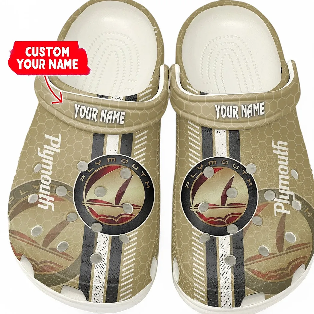 plymouth crocs shoes gift for plymouth lovers birthday gift for husband boyfriend car82022025642 white v669a
