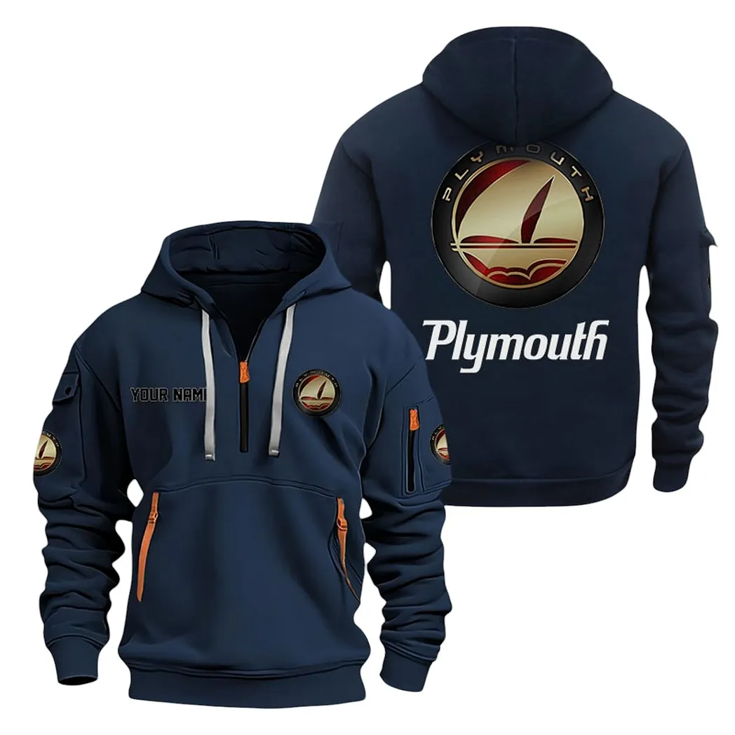plymouth half zip hoodie for men gift for plymouth lovers car20022125737 navy c2see