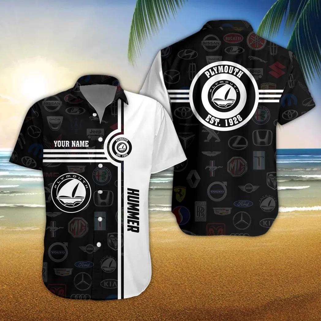 plymouth hawaiian shirt for men all logo gift for plymouth fan car174022525020
