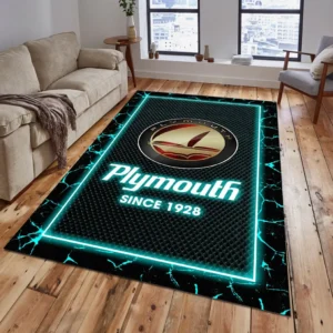 Plymouth Rug, All Over Print Carpet For Plymouth Lovers CAR5202192565 - Cyan