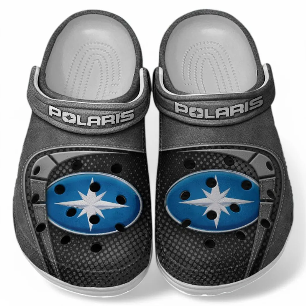 Polaris Crocs Shoes, Clogs Men Women, Gift For Polaris Fan CAR183031725120 - Gray