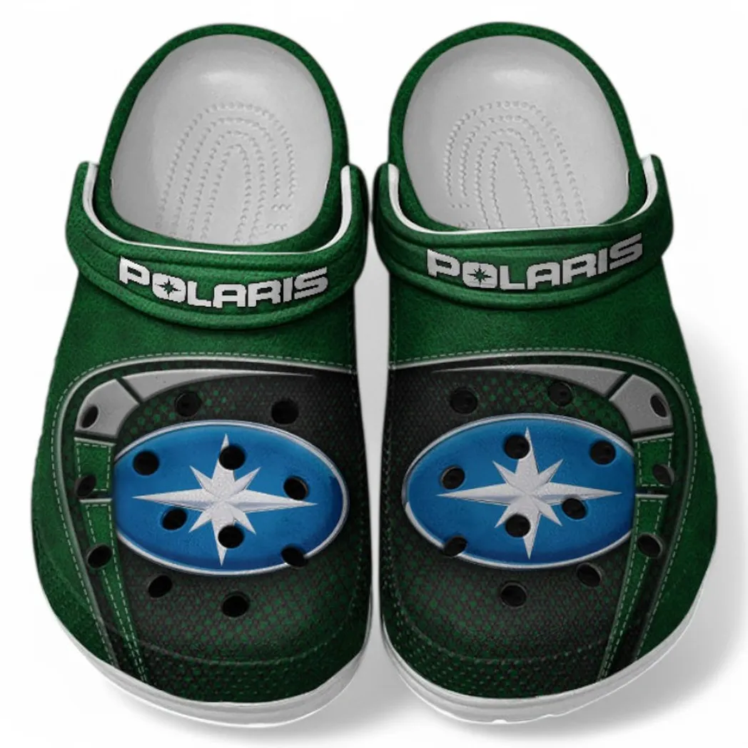 Polaris Crocs Shoes, Clogs Men Women, Gift For Polaris Fan CAR183031725120 - Green
