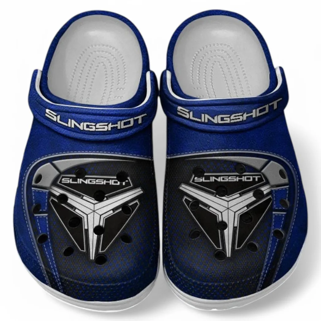 Polaris Slingshot Crocs Sandals For Men Women, Gift For Polaris Slingshot Fan CAR177031425574 - Blue