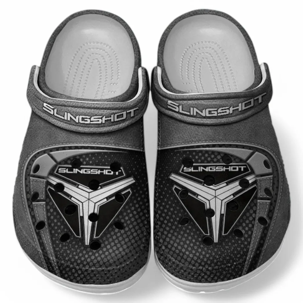 Polaris Slingshot Crocs Sandals For Men Women, Gift For Polaris Slingshot Fan CAR177031425574 - Gray