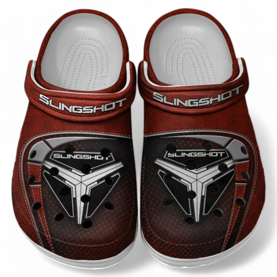 Polaris Slingshot Crocs Sandals For Men Women, Gift For Polaris Slingshot Fan CAR177031425574 - Red