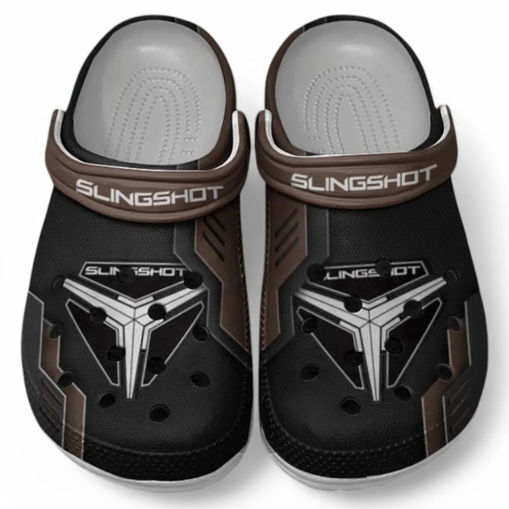 Polaris Slingshot Crocs Shoes, Clogs Men Women, Gift For Polaris Slingshot Fan CAR185031525255 - Brown
