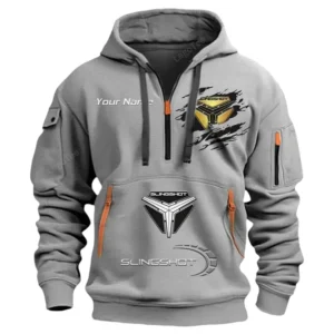 Polaris Slingshot Half Zip Hoodie CAR113021425811, Best Gift for Him, Husband, Boyfriend - Gray