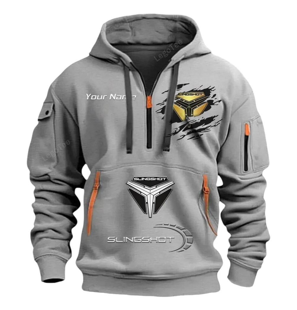 Polaris Slingshot Half Zip Hoodie CAR113021425811, Best Gift for Him, Husband, Boyfriend - Gray polaris slingshot half zip hoodie car113021425811 best gift for him husband boyfriend gray lar5v