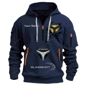 Polaris Slingshot Half Zip Hoodie CAR113021425811, Best Gift for Him, Husband, Boyfriend - Navy