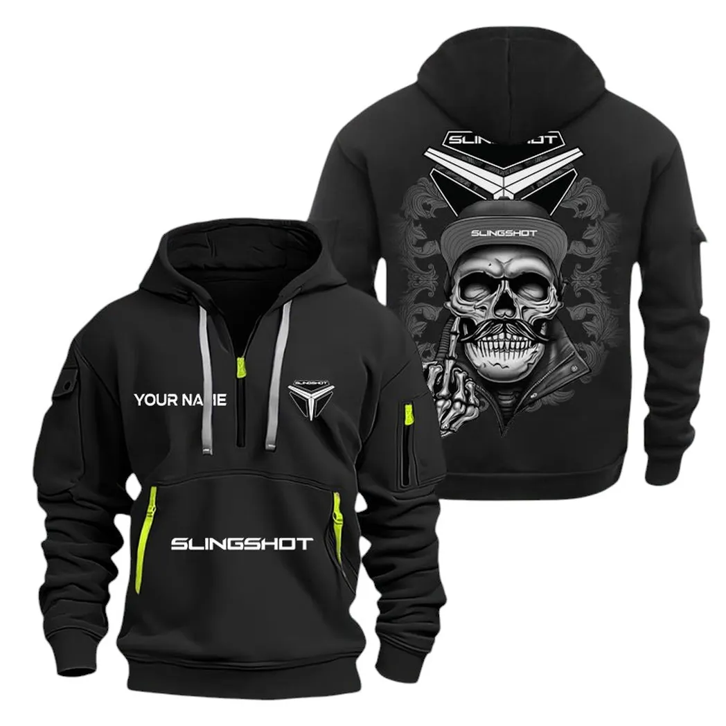 Polaris Slingshot Half Zip Hoodie For Men, Gift For Polaris Slingshot Fan CAR166022625171 - Black
