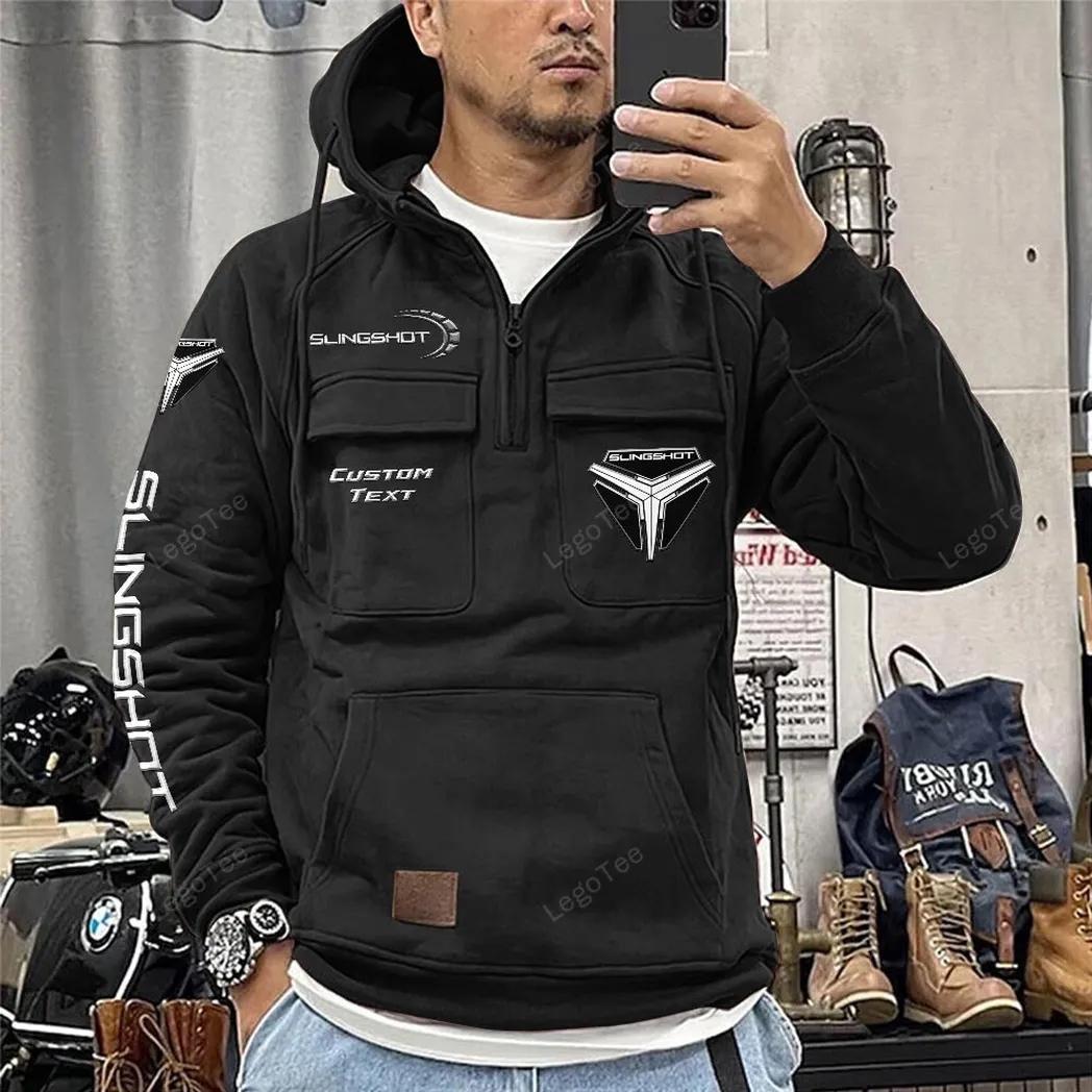 polaris slingshot tactical quarter zip hoodie car106021525065 gifts for men him husband boyfriend black ecllt