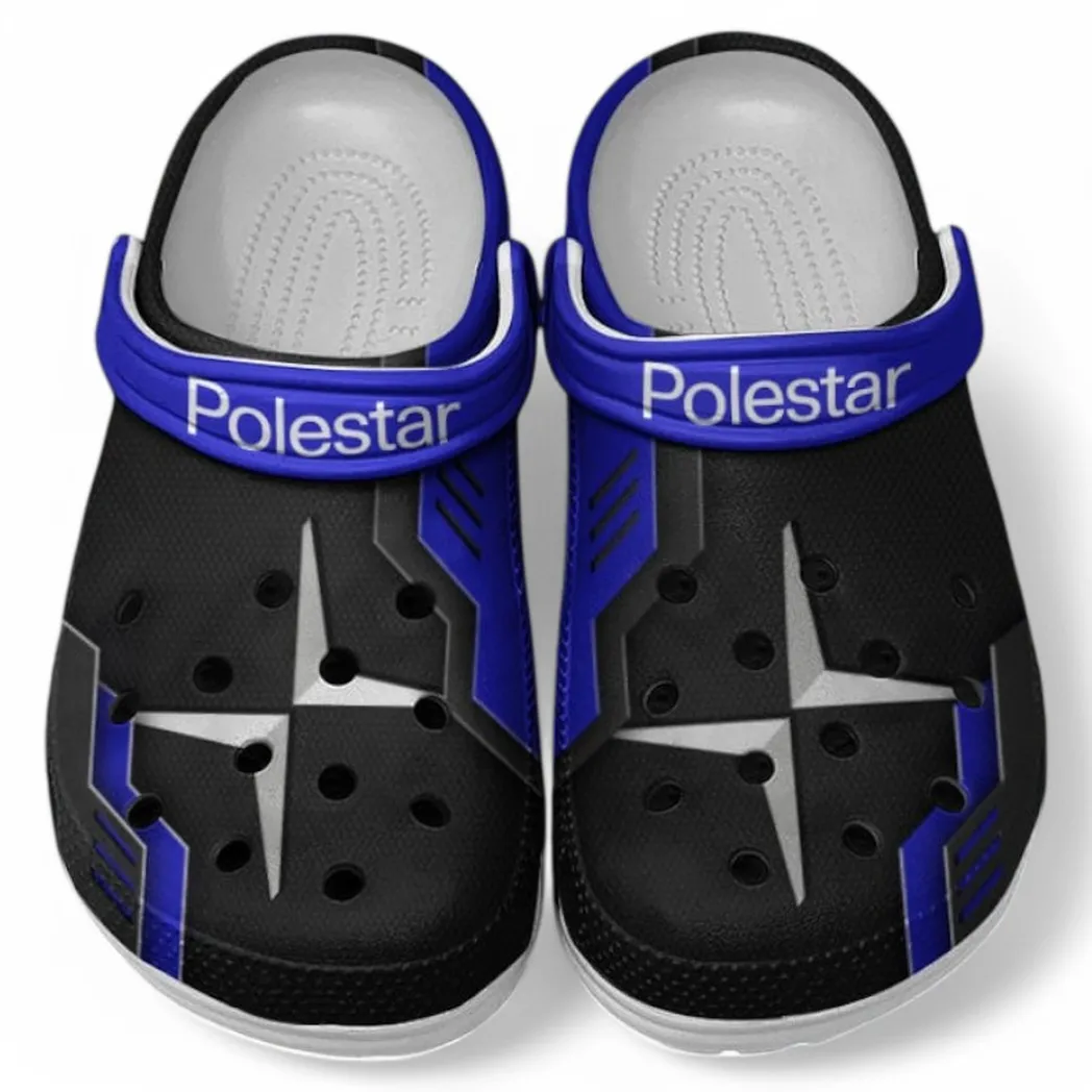 Polestar Crocs Shoes, Clogs Men Women, Gift For Polestar Fan CAR185031525291 - Blue
