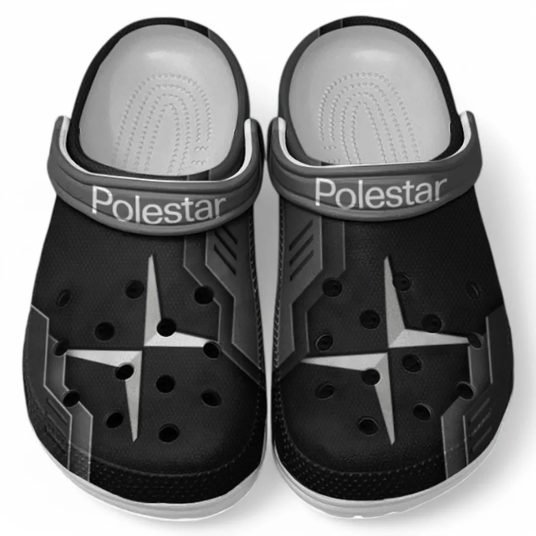 Polestar Crocs Shoes, Clogs Men Women, Gift For Polestar Fan CAR185031525291 - Gray
