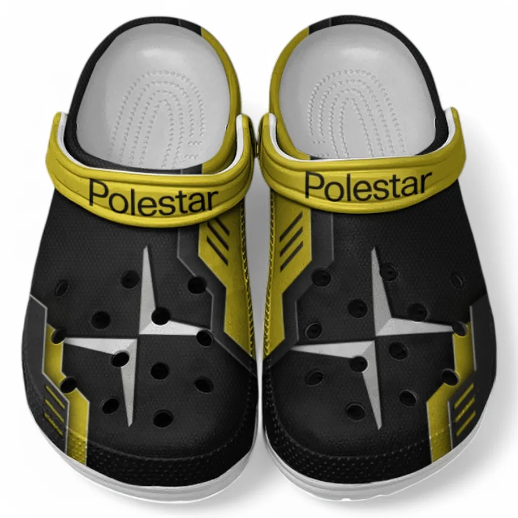 Polestar Crocs Shoes, Clogs Men Women, Gift For Polestar Fan CAR185031525291 - Yellow