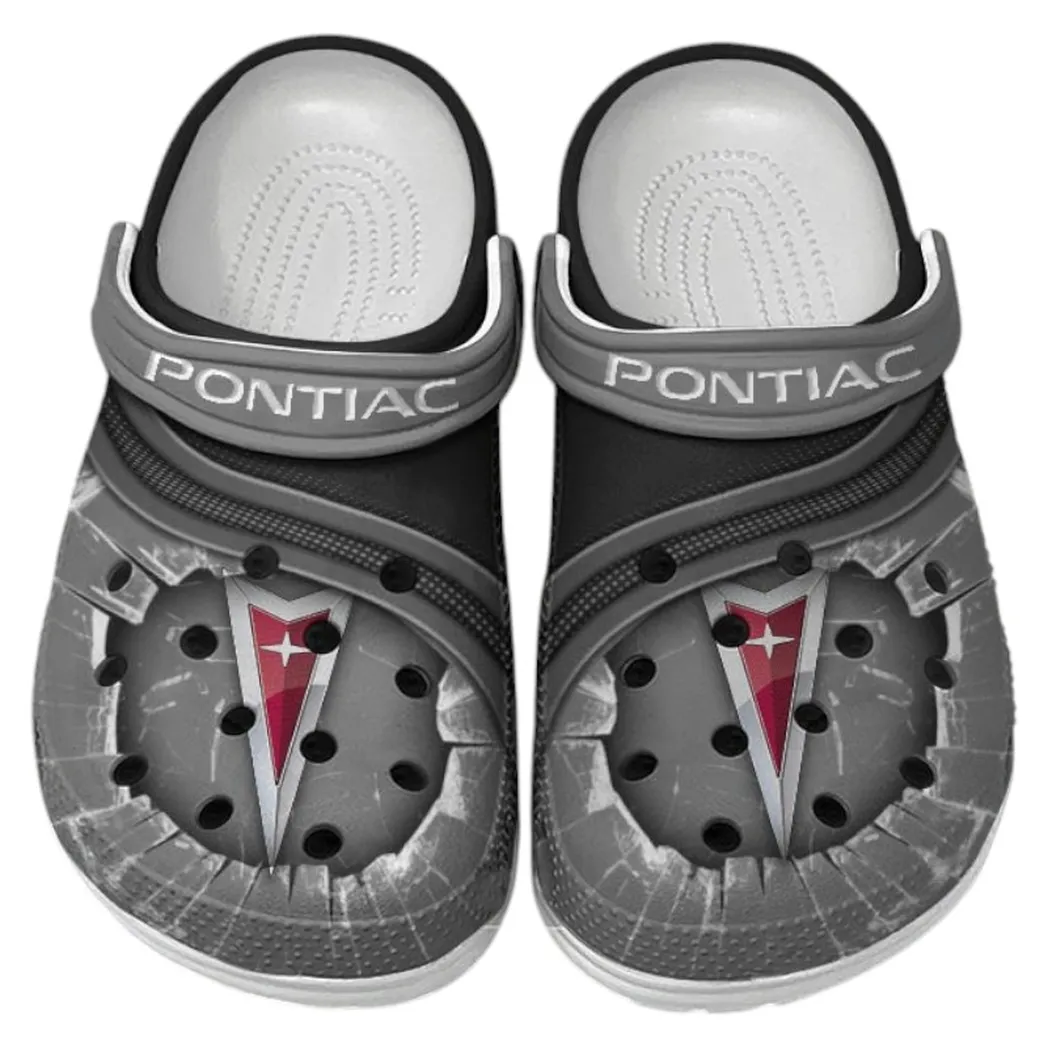 Pontiac Crocs Clogs Men Women, Gift For Pontiac Fan CAR188032025147 - Gray