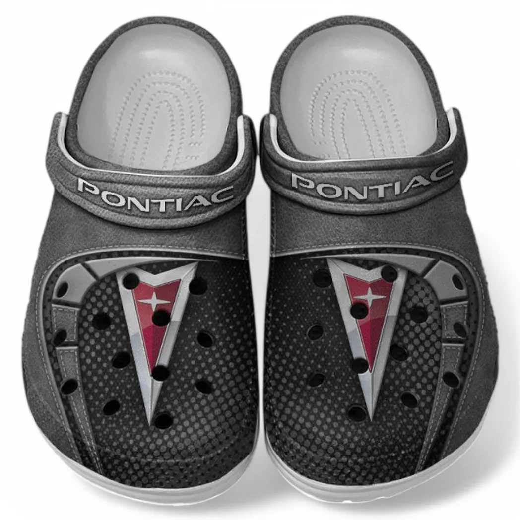 Pontiac Crocs Sandals For Men Women, Gift For Pontiac Fan CAR177031425589 - Gray