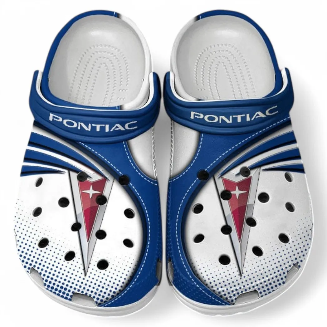 Pontiac Crocs Sandals For Men Women, Gift For Pontiac Fan CAR181031525707 - Blue