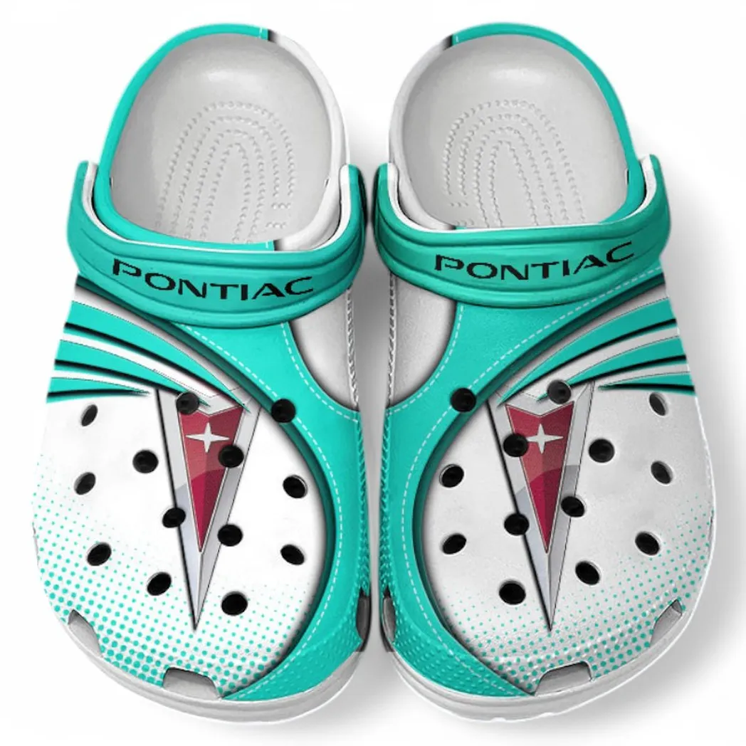 Pontiac Crocs Sandals For Men Women, Gift For Pontiac Fan CAR181031525707 - Cyan