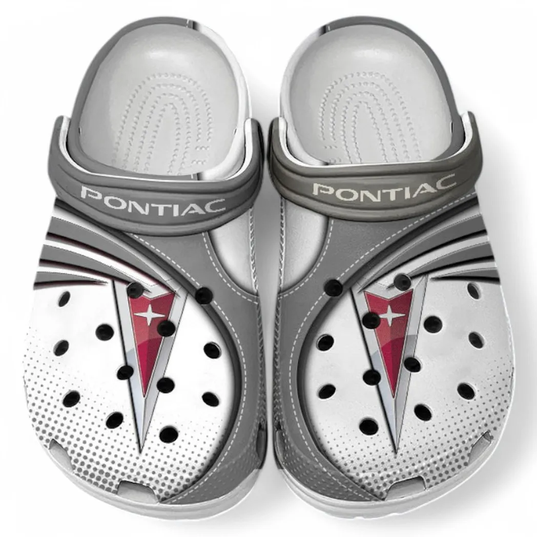 Pontiac Crocs Sandals For Men Women, Gift For Pontiac Fan CAR181031525707 - Gray
