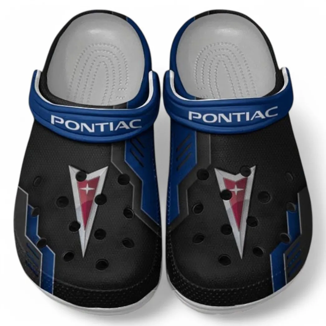 Pontiac Crocs Shoes, Clogs Men Women, Gift For Pontiac Fan CAR185031525248 - Blue