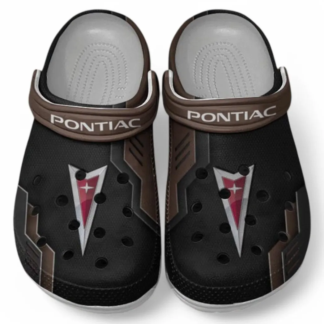 Pontiac Crocs Shoes, Clogs Men Women, Gift For Pontiac Fan CAR185031525248 - Brown