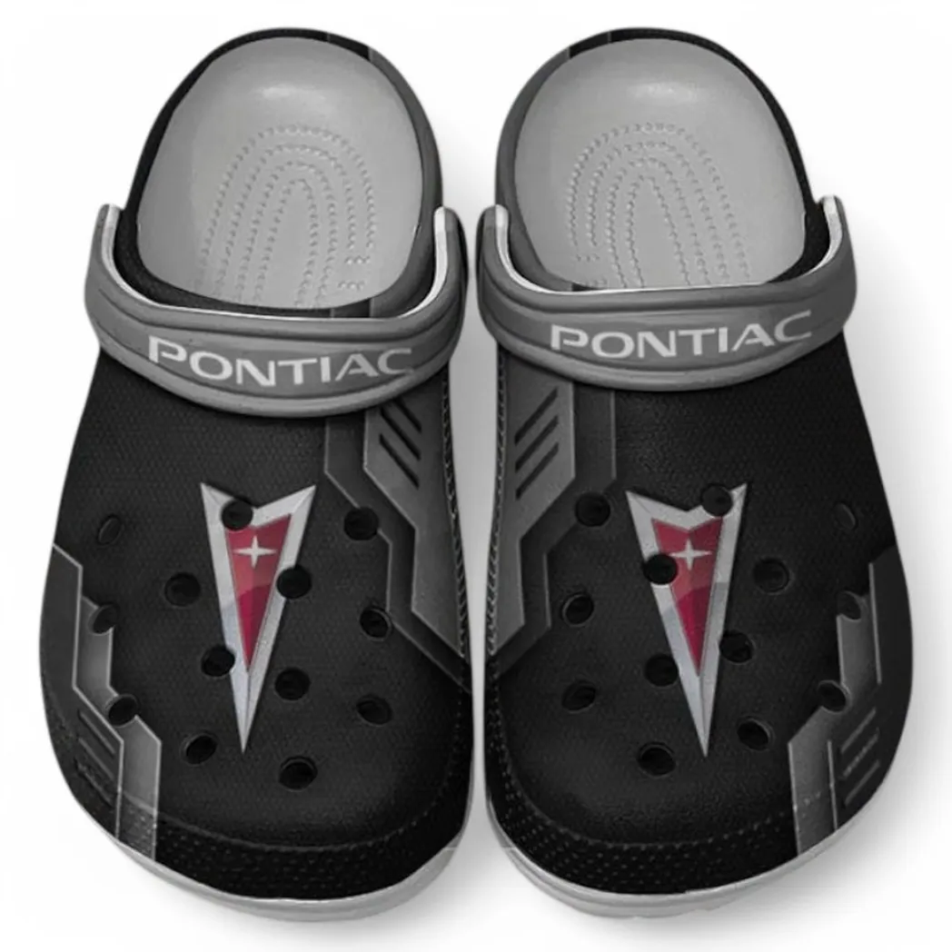 Pontiac Crocs Shoes, Clogs Men Women, Gift For Pontiac Fan CAR185031525248 - Gray