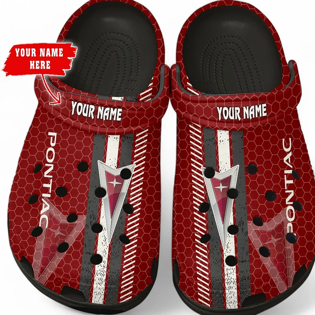 pontiac crocs shoes gift for pontiac lovers birthday gift for husband boyfriend car82022025643 black rqr03