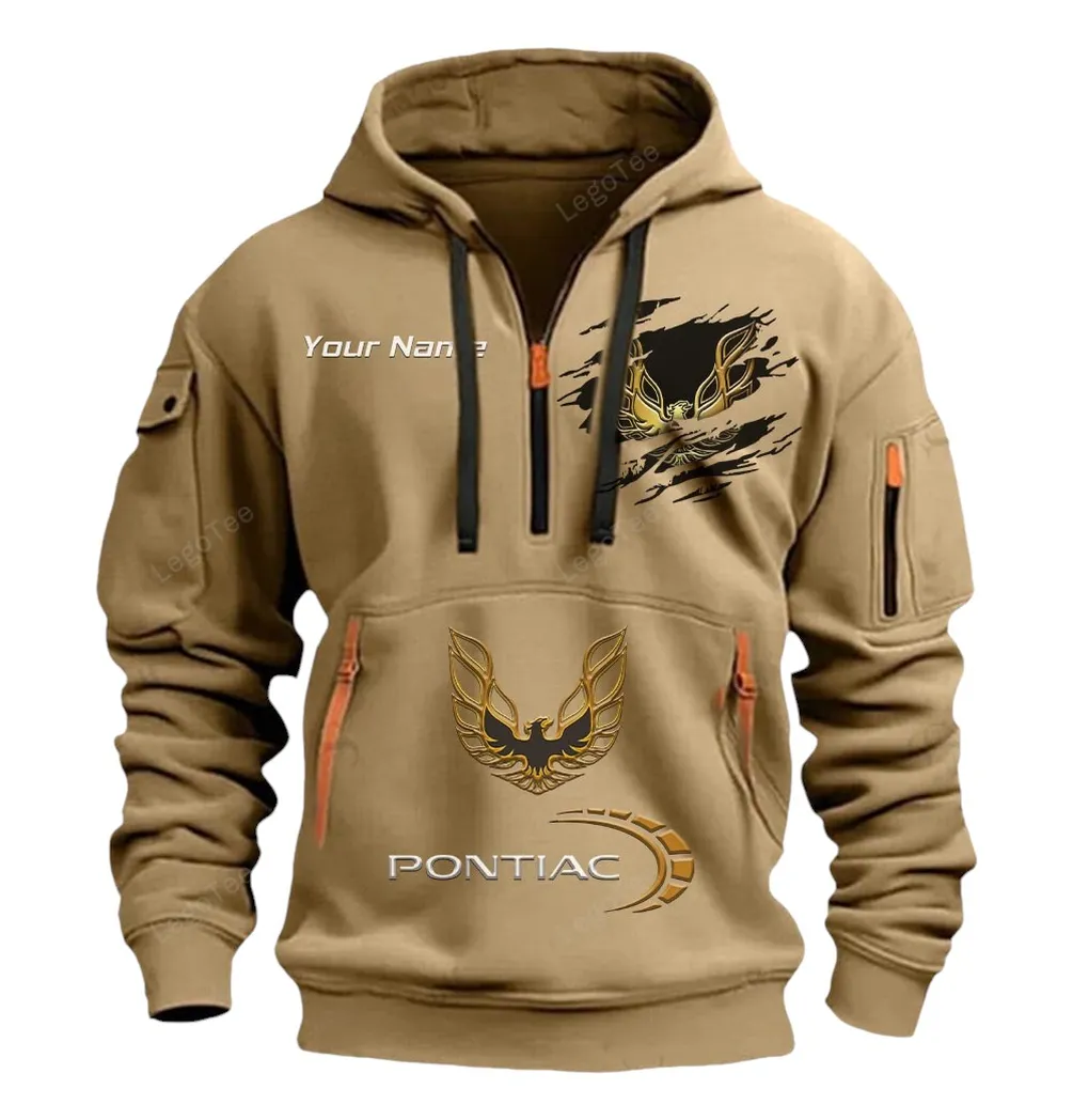 pontiac firebird half zip hoodie car113021425844 best gift for him husband boyfriend khaki 4odrm