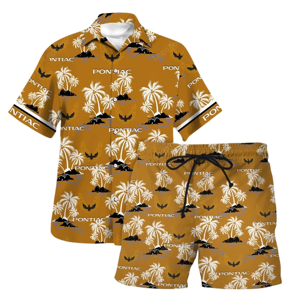 Pontiac Firebird Hawaiian Shirt Set For Men, Gift For Pontiac Firebird Lovers, Gift For Him, Husband, Boyfriend CAR144021125531-1