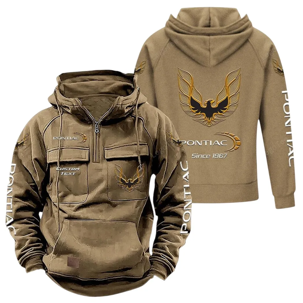 pontiac firebird tactical quarter zip hoodie gift for pontiac firebird lovers gift for him husband boyfriend khaki car96021425721 4