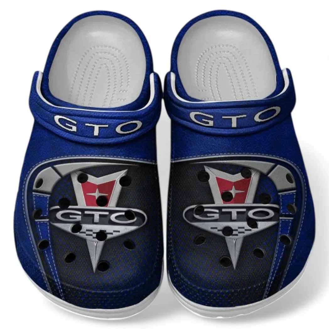 Pontiac GTO Crocs Sandals For Men Women, Gift For Pontiac GTO Fan CAR177031425615 - Blue